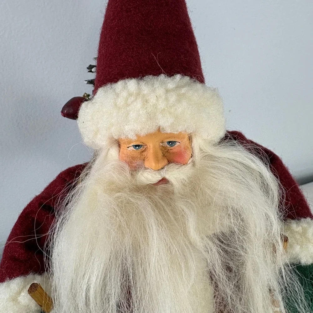 Vintage 1997 TJ Collection Skiing Santa Claus Figurine